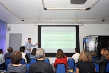 Apresentação realizada na sala do Conselho Unversitário. Fotógrafa Pamella Vasconcellos. Acervo do Projeto Comunicar.