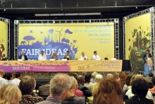 Uma das mesas do evento em 16/06/2012, no Ginásio Poliesportivo. Fotógrafa Pamella Vasconcellos. Acervo do Projeto Comunicar.