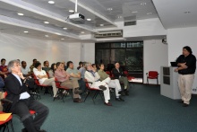Estiveram presentes o Reitor Prof. Pe. Josafá Carlos de Siqueira S.J. e o Vice-reitor Acadêmico Prof. José Ricardo Bergmann. Fotógrafa Pamella Vasconcellos. Acervo do Projeto Comunicar.