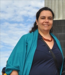 Professora Renata Cantanhede Amarantes. Fotógrafo Antônio Albuquerque. Acervo do Núcleo de Memória.