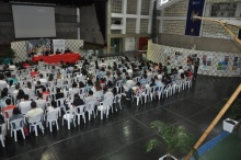 Conferência do Arcebispo Dom Orani Tempesta, O. Cist. Fotógrafo Antônio Albuquerque. Acervo do Núcleo de Memória.