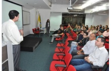 Evento realizado no Auditório AMEX/IAG. Fotógrafo Antônio Albuquerque. Acervo Núcleo de Memória.
