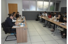 Fala da Profa. Monica Herz (IRI), no evento realizado no Auditório do IRI. Fotógrafo Antônio Albuquerque. Acervo Núcleo de Memória.