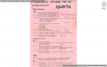Programação de um dos dias do Congresso Programação de um dos dias do Congresso