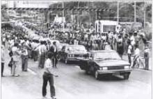 Inauguração da Autoestrada Lagoa-Barra.