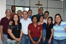 O Prefeito Eduardo Cabral Lacourt e equipe. Fotógrafo Antônio Albuquerque. Acervo Núcleo de Memória.