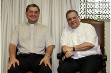 Monsenhores Joel Portella e Paulo Alves Romão. Fotógrafa Fernanda P. Szuster. Acervo Comunicar.
