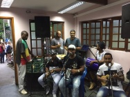 Festa de encerramento do Campeonato de Sinuca, 25/11, na sede da AFPUC. Facebook da AFPUC.