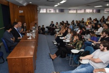 Mesa de abertura do evento, no auditório B6. Fotógrafo Antônio Albuquerque.