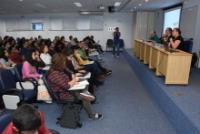 Palestrantes e plateia, no auditório B8. Fotógrafo Antônio Albuquerque.