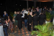 Coquetel comemorativo da assinatura do convênio, realizado no Solar Grandjean de Montigny. Fotógrafo Antônio Albuquerque.