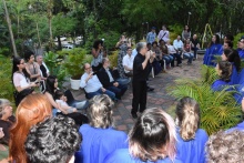 Apresentação do Coral, regido pelo maestro Geraldo Leão Filho. Fotógrafo Antônio Albuquerque.