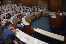 Abertura do evento, no auditório do RDC. Fotógrafo Antônio Albuquerque.