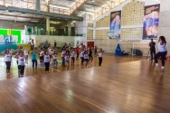 Aulão de Zumba com a Profa. Luciana da Silva Reis. 13/08/2018. Fonte: Facebook da AFPUC.