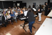 Apresentação musical durante o evento. Fotógrafo Antônio Albuquerque.