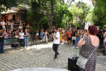 Discursos de representantes dos alunos e professores. Fotógrafo Antônio Albuquerque.