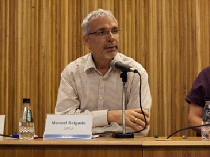 O Prof. Manoel Luiz Salgado Guimarães no IV Seminário Desafios do Ensino Médio - FGV. 2009.