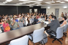 Palestra de abertura, no auditório Padre Anchieta. Fotógrafo Antônio Albuquerque.