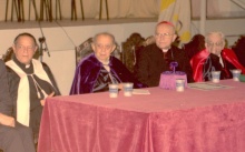 O Reitor pe. Laércio S.J., Dom Helder Camara, o Cardeal Dom Eugênio Salles e Sobral Pinto. Fotógrafo desconhecido.