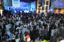 A festa no Ginásio Poliesportivo. Fotógrafo Antônio Albuquerque. Acervo do Núcleo de Memória.