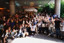 Participantes no último dia da Hackathon. Fonte: Facebook do evento.