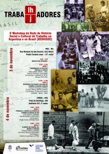 Cartaz com a programação do evento.