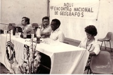 Palestra do prof. Milton Santos. Fotógrafo Antônio Albuquerque.