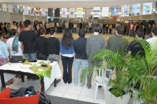 Atividade no dia 28/09/2012, no Salão da Pastoral. Fotógrafo Antônio Albuquerque. Acervo do Núcleo de Memória.