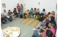 Encontro realizado na sala L501/8. Fotógrafo Antônio Albuquerque. Acervo Núcleo de Memória.