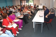 Palestra realizada no Auditório do IAG. Fotógrafo Antônio Albuquerque.