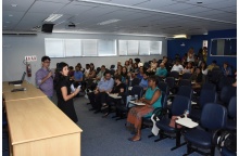 Seminário Gestão Ambiental Pública, no auditório B8. Fotógrafo Antônio Albuquerque. Acervo Núcleo de Memória.