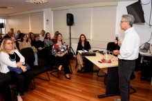 Abertura do evento, com o Prof. José Marcus Godoy (QUI), na sala de reuniões do Decanato do CTC. Fotógrafo Antônio Albuquerque.