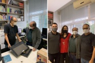 Primeiro encontro de parte da equipe, em 19/10/2021.